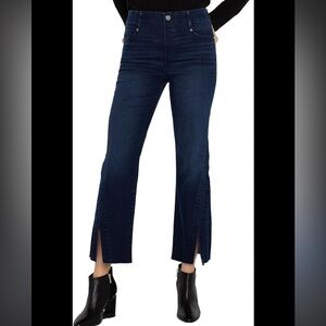 Liverpool Gia Women's crop Flare Split-Hem Jeans